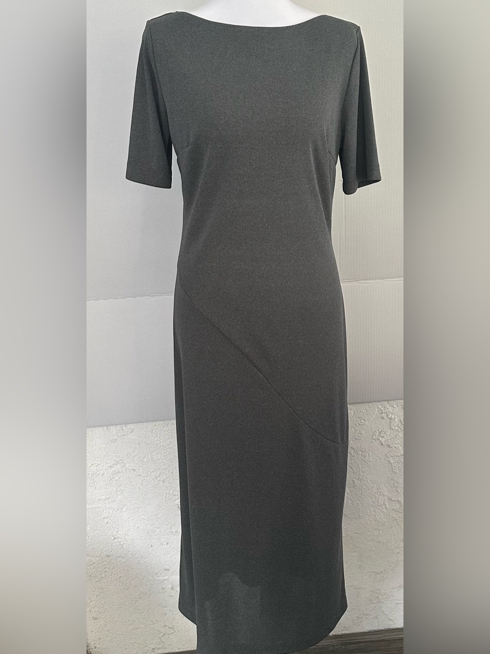 Classic Charcoal Gray Maxi Dress